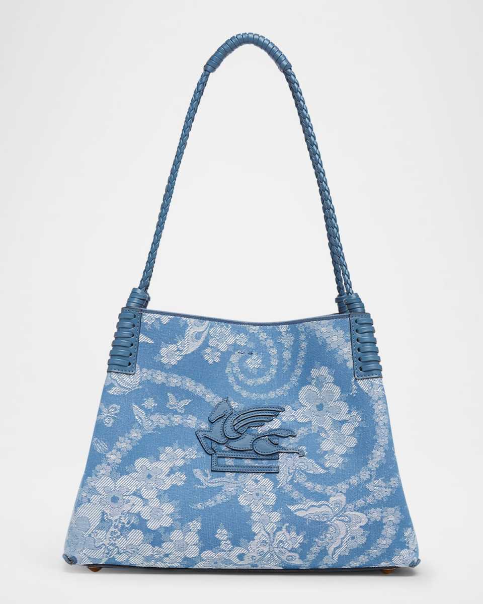 Libra Butterfly Jacquard Shopping Shoulder Bag